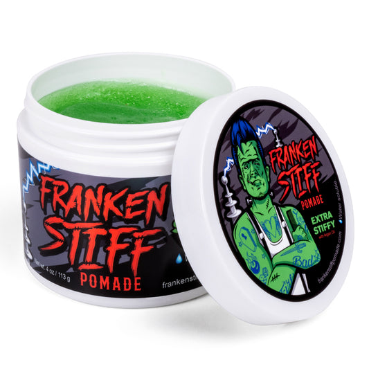 Franken Stiff Pomade w/ Argan Oil - Extra Firm Hold with Semi-Gloss Shine, 4 oz